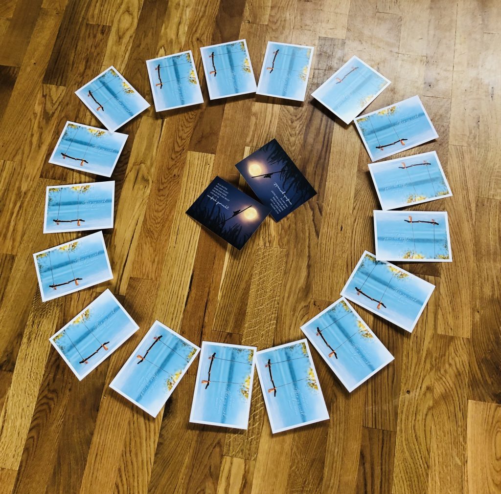 Yoga-Wochenende 2024 Postkarten Kreis